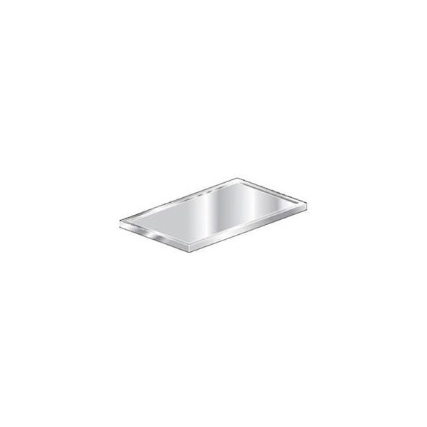 Aero Aero Manufacturing Countertop, 304 Stainless Steel V-Edge, 120"W x 24"D 3TCV-24120 - main